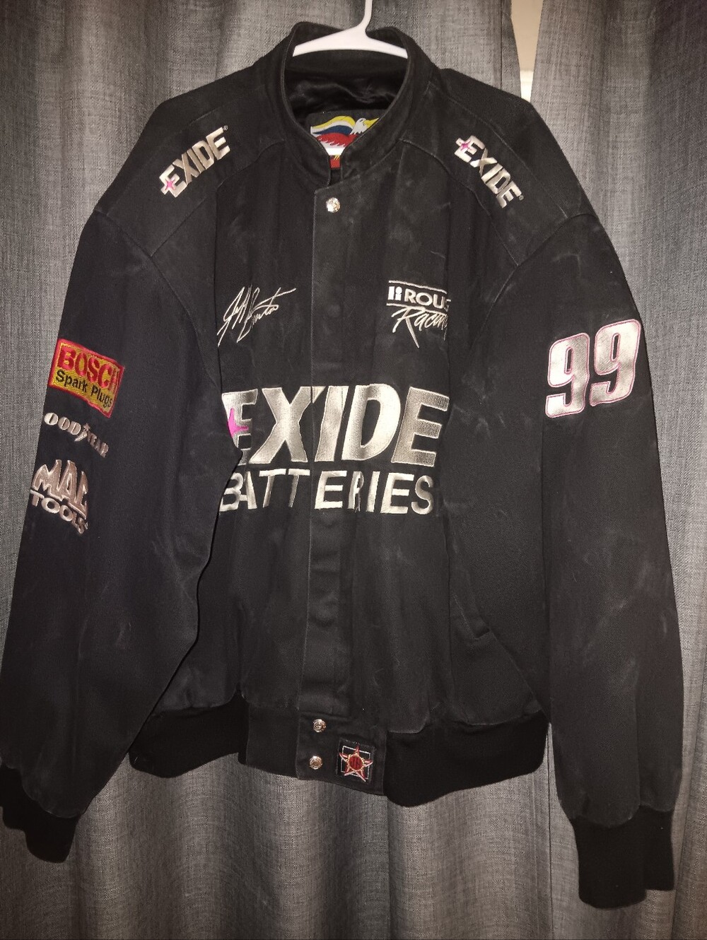 Nascar Exide Racing Team Jacket XL JH Made In USA